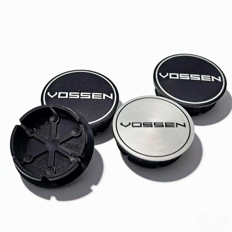 4pcs VOSSEN Logo Emblem Badge Car Wheel Center Caps 48MM 42MM Wheels Hub Cap Rim Hubcaps Cover Replace Car Accessories for Fait