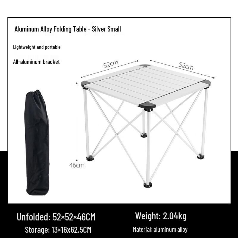 Lightweight Foldable Aluminum Camping Table