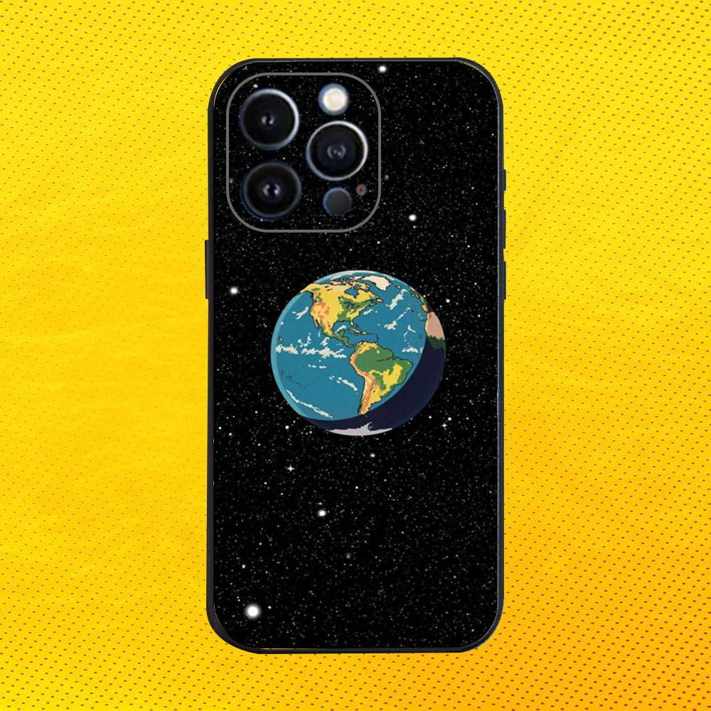 Interstellar Phone Case For iPhone 16e,16,15,14,13,12,11,Pro,X,XS,Max,XR,Plus,Mini Soft Black Cover