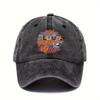 My Blood Type Is Coffee Baseball Cap Unisex Polyester Casual Washed Graphic Baseball Hat Adjustable Outdoor