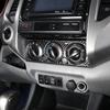 For Toyota Tacoma 2011-2015 Real Carbon Fiber Car Air Conditioner Switch Sticker Decorative Panel Cover Protection Car Interior Accessories