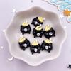 10Pcs Resin Colorful Cute Witch Hat Cat Bat Skull Figurines Flatback Stone DIY Bow Halloween Decor Scrapbook Accessories