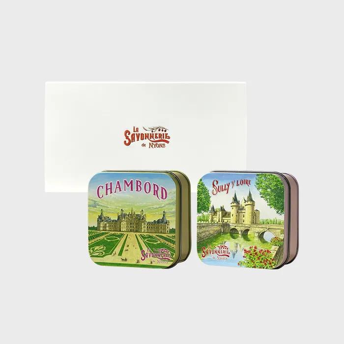 French Tin Case Soap 2p Sleeve Package