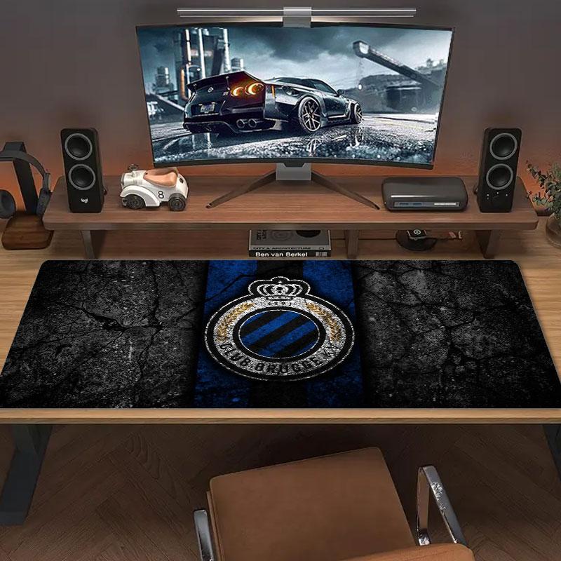 Club Brugge KV Large Size Mouse Pad Large Gaming Table Cushion Non-slip Laptop Tablet Big Mousepad XXL Mat Mini PC Playmat With Lock Edge