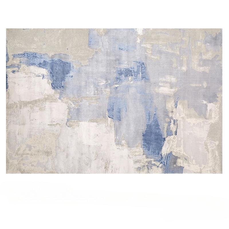 Modern Style Carpets for Living Room Minimalist Bedroom Decor Blue Carpet Thick Plush Study Floor Mat Fluffy Soft Cloakroom Rug