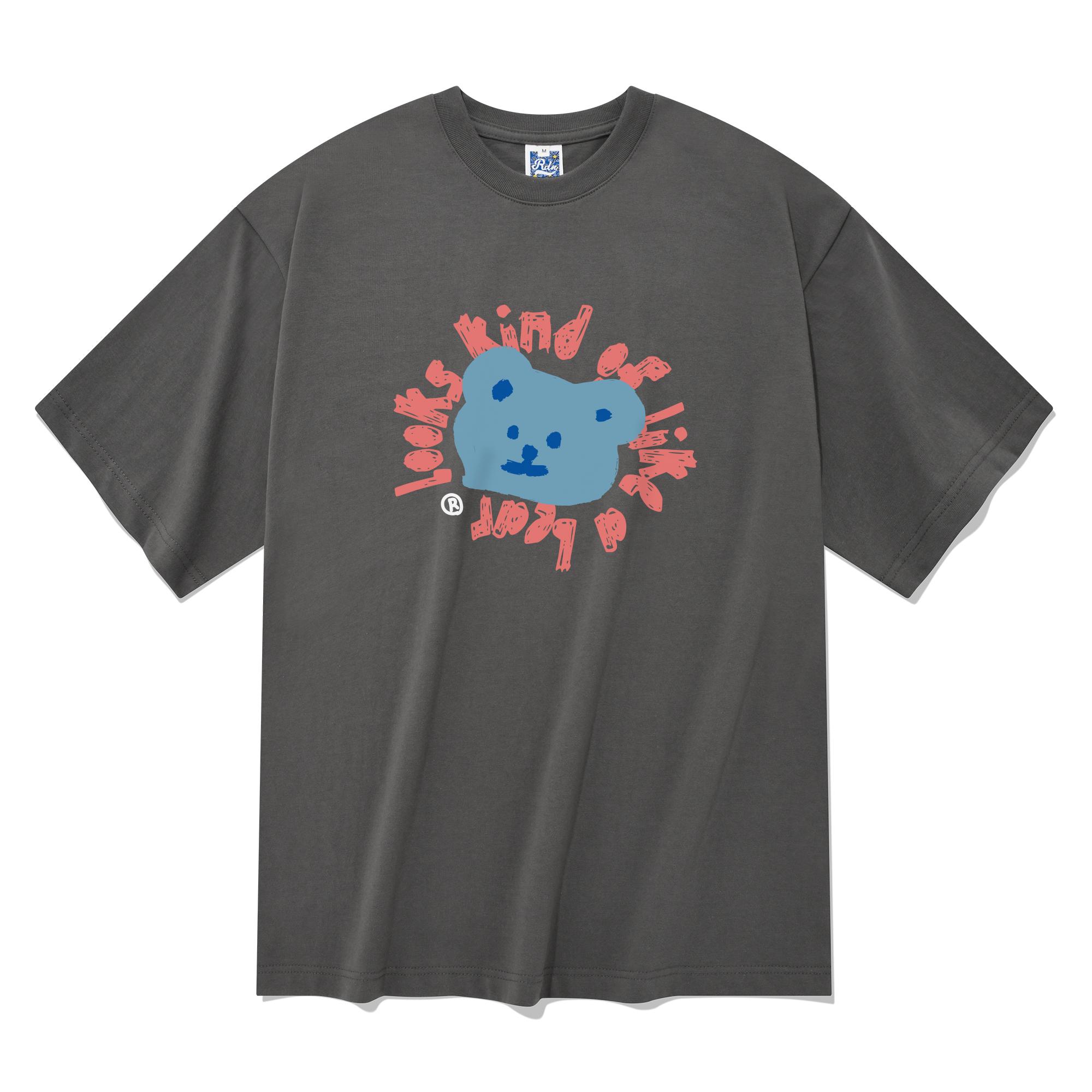Radineo Like A Bear Short Sleeve T-Shirt Gray L