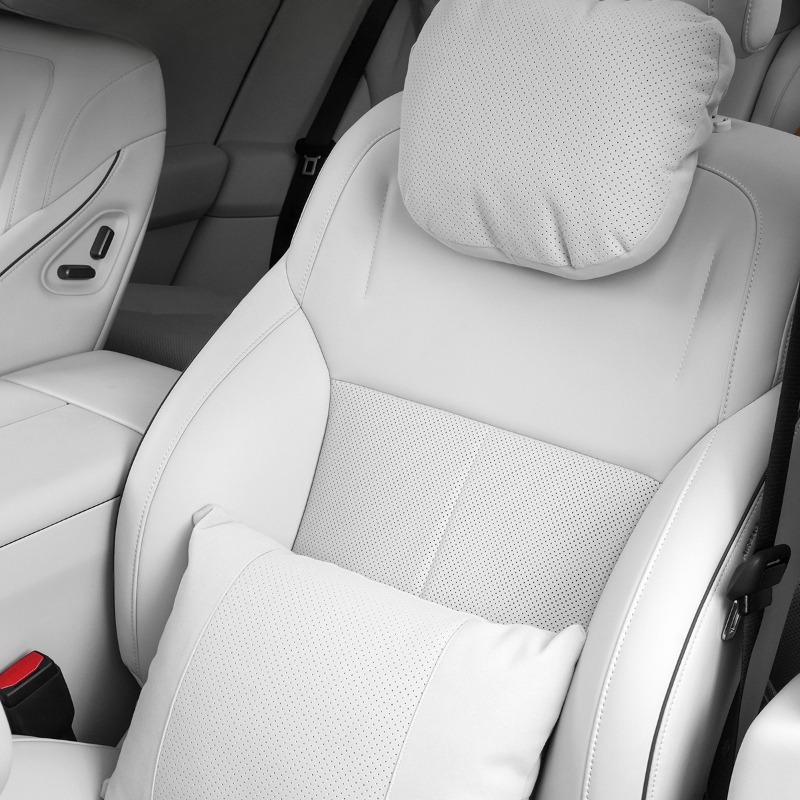 Car Interior Headrests Lumbar Cushion Cars Lumbar Support Sweat Absorbing and Breathable Sports Seat Fixed Headrest Automotive Decorative Accessories