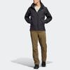 adidas Solid Color Logo Print Hooded Jacket Men Jackets Black HN5455
