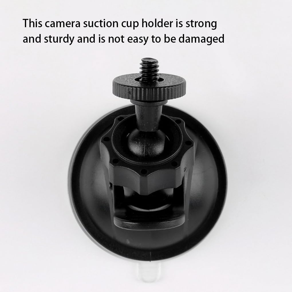 QUXVUIS Universal Car Windshield Camera Mount Windshield Video Recorder Foldable Suction Cup Holder Diameter 54mm