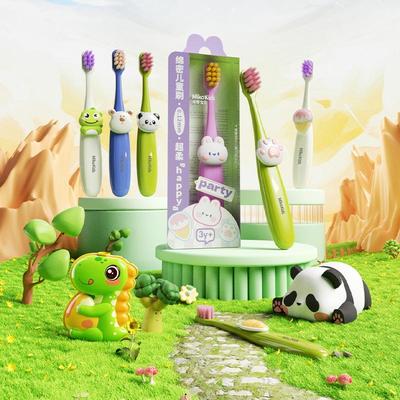 "Mike Baby Kinderzahnbürste für 3–12 Jahre – Dopamin, süßes Cartoon-Design zur Zahn- und Zahnfleischreinigung, Einzelpackung"