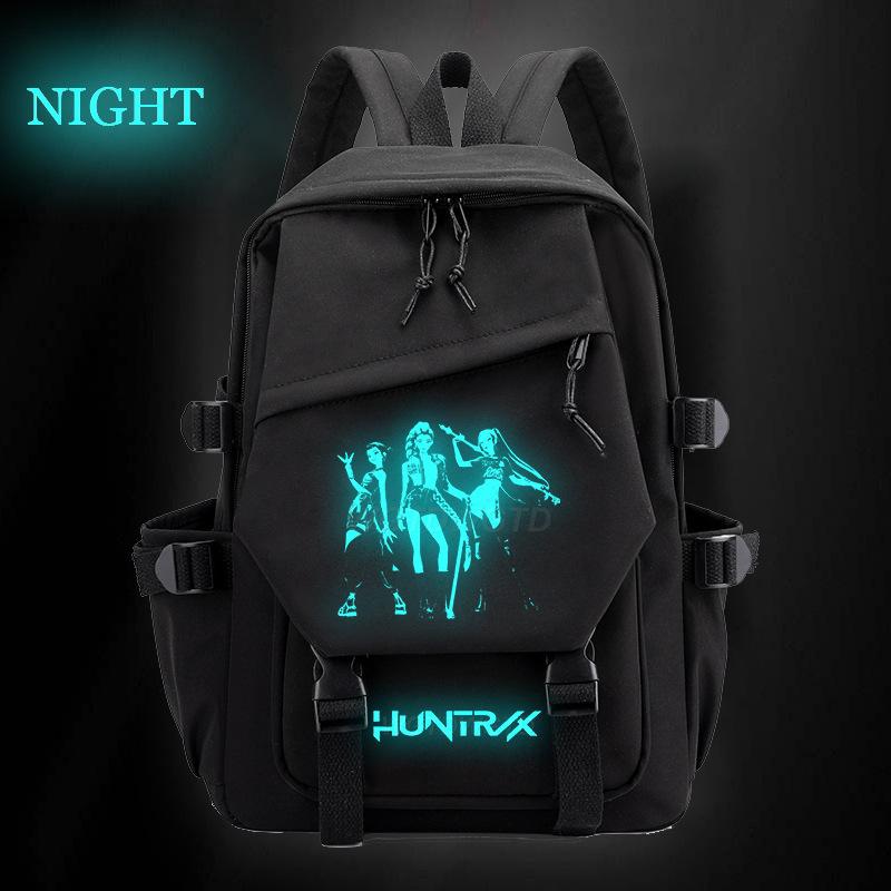 

K-pop Охотник на демонов Окружающий Рюкзак большой вместимости для уменьшения объема Кампус Тренд Студенческая Школьная сумка No Spec