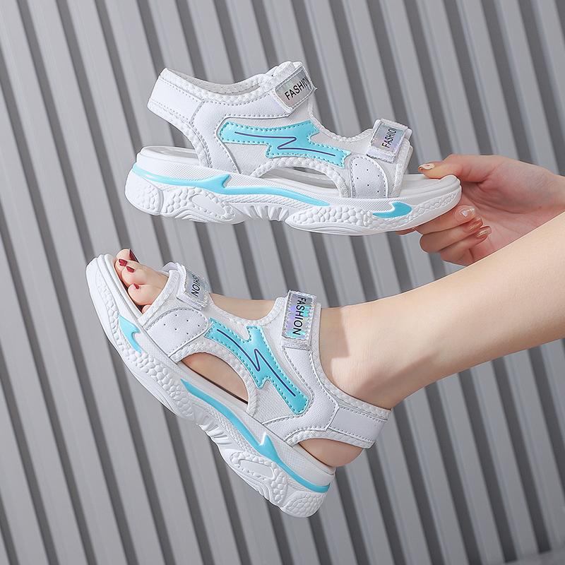 Літні надлегкі сандалі Жіночі спортивні сандалі Дівочі сандалі на липучці для дівчаток