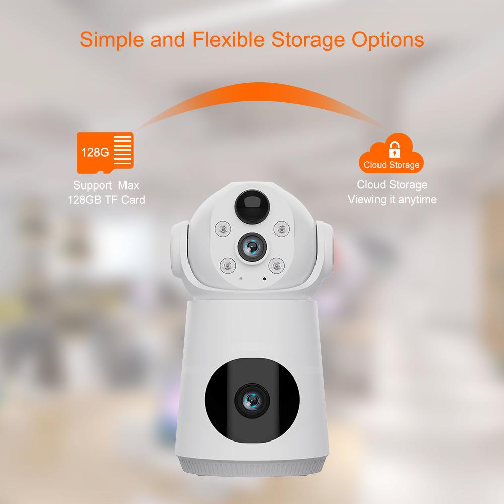 V380 Smart Baby Monitor: 4G Remote HD Camera with Large Capacity Battery for Home.
