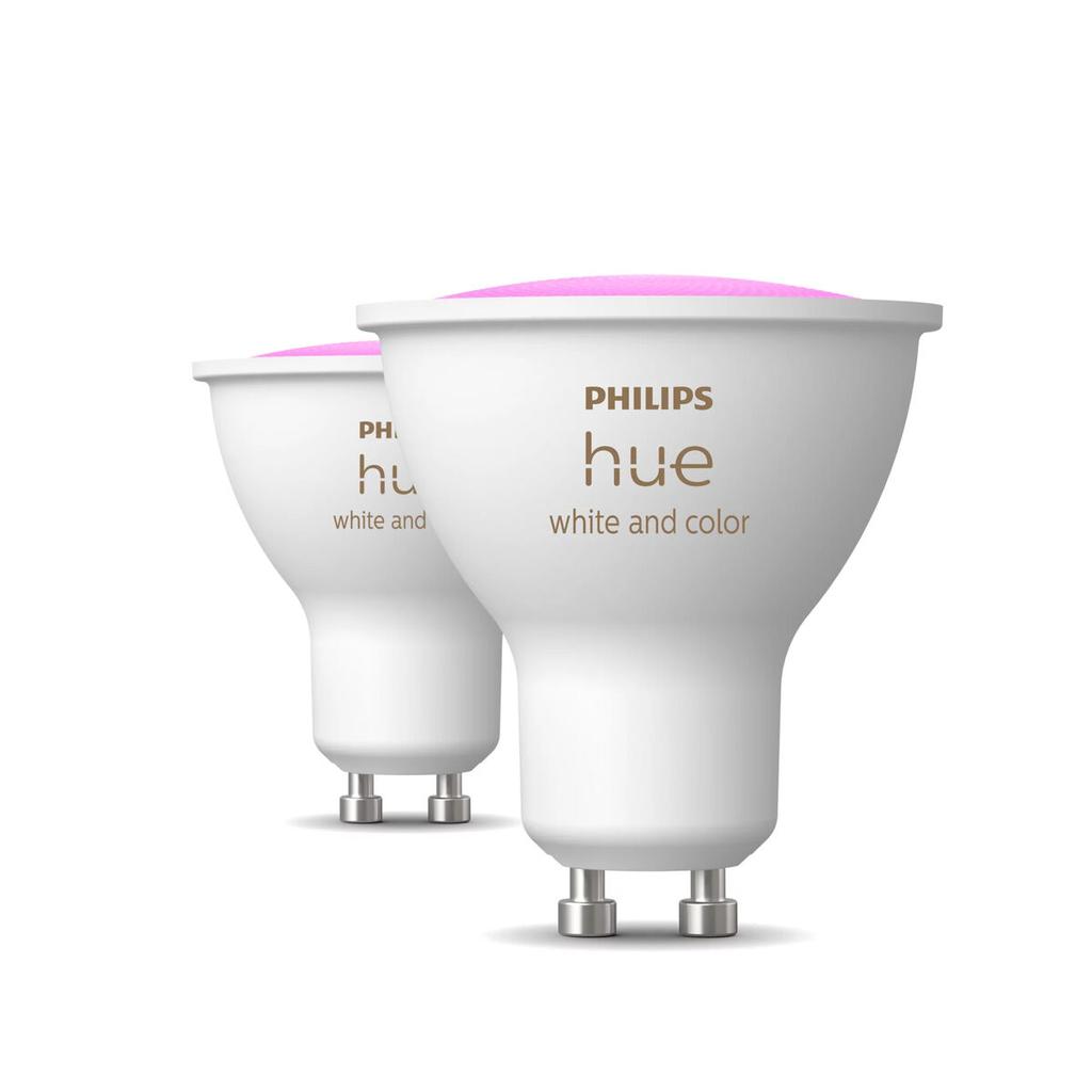 LED Lamp Philips White E GU10 400 Lm 2 Units (6500 K)