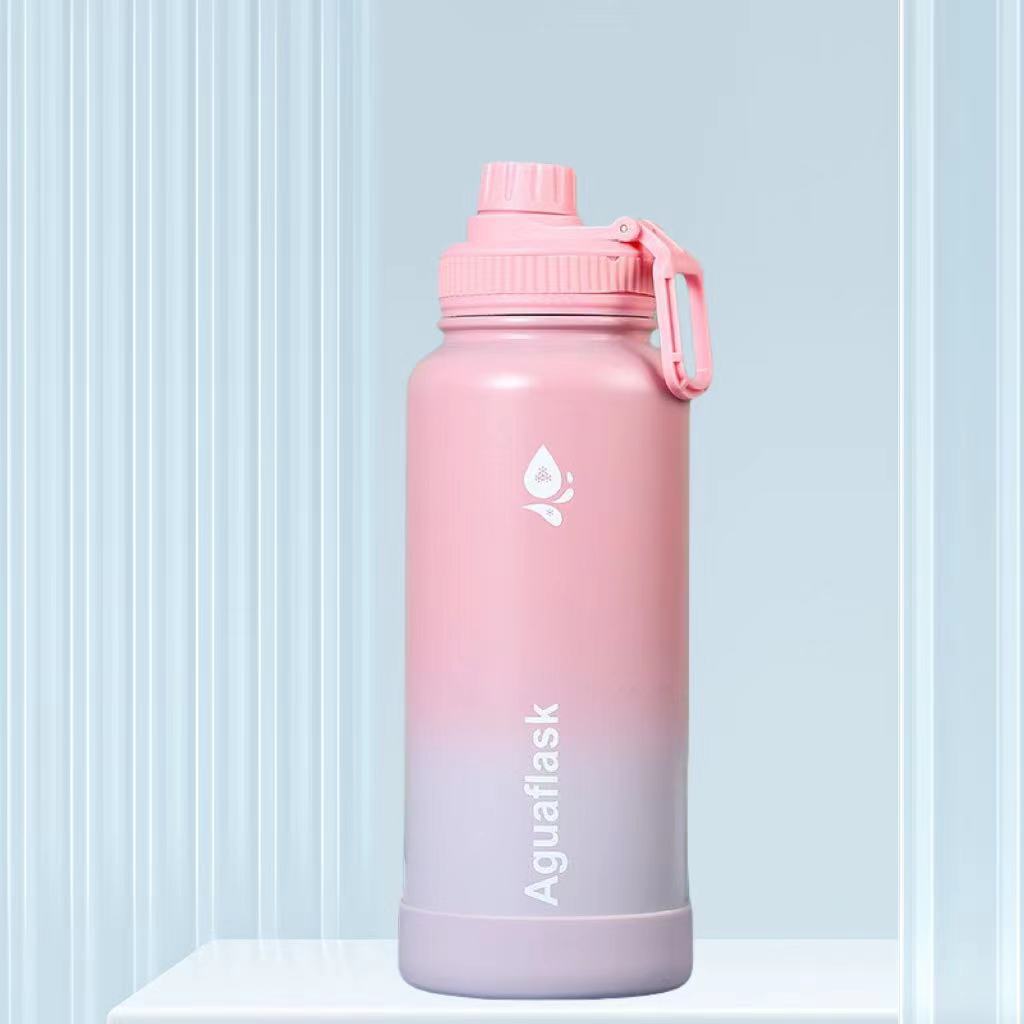 

1000 мл нержавеющая сталь вакуумный термос чашка для дома и офиса кофе чай термокружка для спорта на открытом воздухе стакан Pinky shade violet