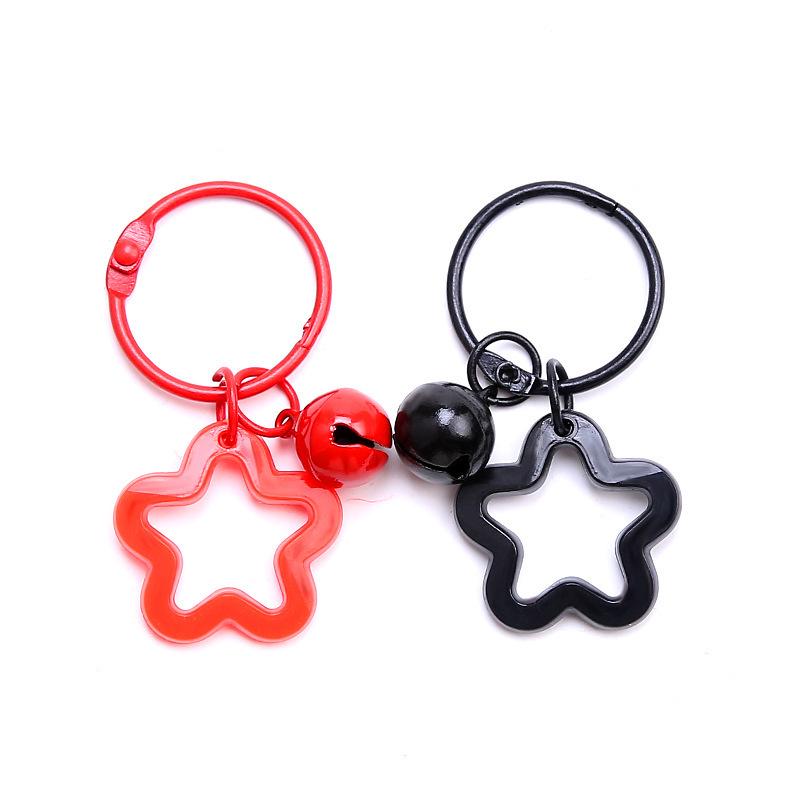 Vibrant Star Acrylic Keychain & Earphone Case Charm for Couples