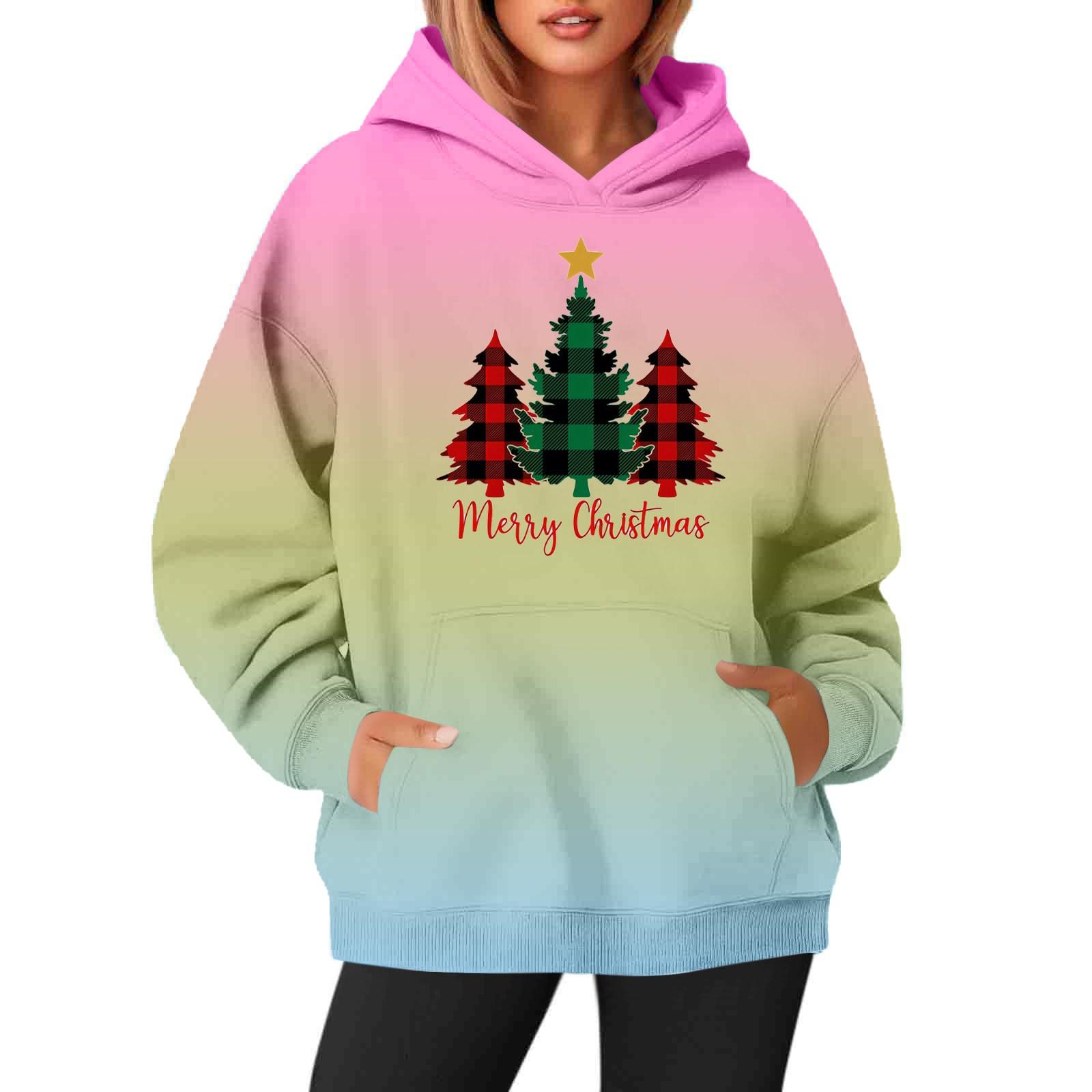 

Женские толстовки с круглым вырезом и длинным рукавом с рождественским принтом, однотонная толстовка с капюшоном XXXL жёлтый