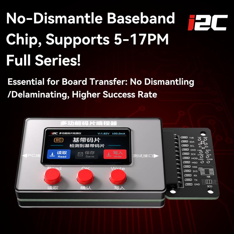 I2C EPR32 Charging Baseband Chip Programmer Read&Write of Chip Data for IPhone 5-17 PM IPad Macbook Android Boot Analysis Tools