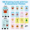 NEW Kids Drawing Robot with 100 Cards Interactive Educational Auto Drawing Robot for Boys Girls Preschool Learning