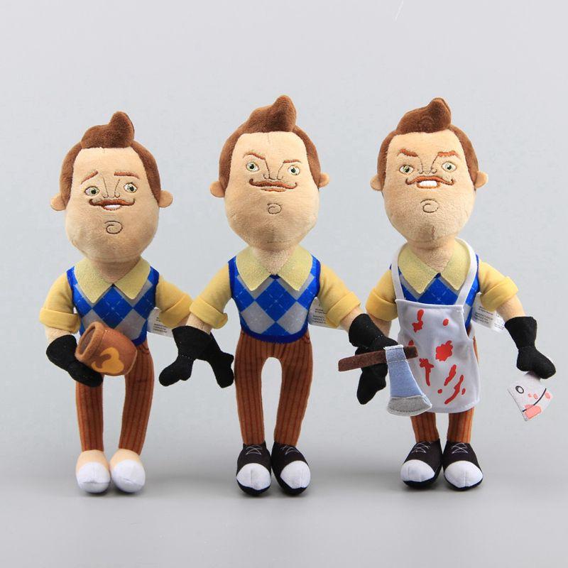 Neighbor Hello 5 Flashlight Butcher Neighbor Plush Figure Toy Doll Stuffed