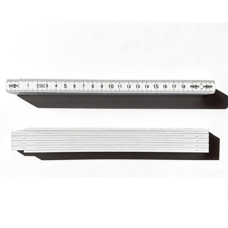 2-Meter 10-Fold Fiberglass Reinforced Plastic Measuring Ruler