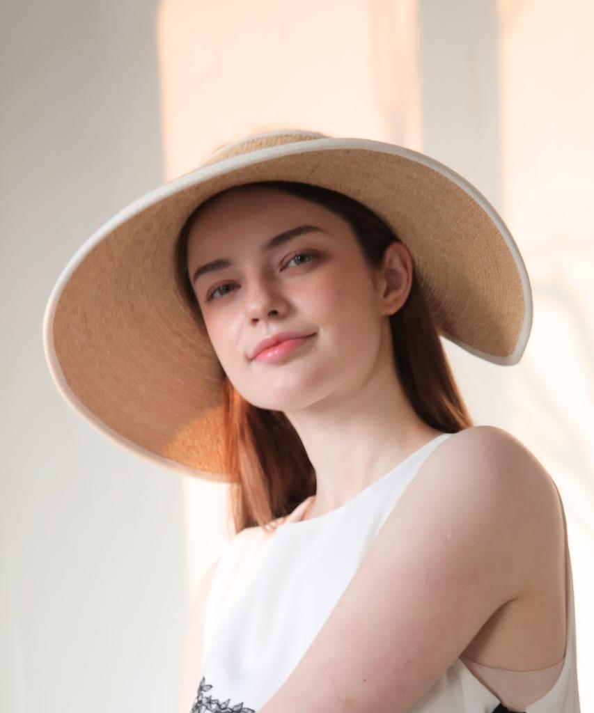 Sseongeulleideu Raffia Hat Mare Sun Visor Women'S Uv Protection Summer Hat Resort Hat