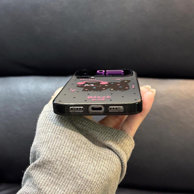 Xiaomi 17 Pro Max Premium Drop-Proof Kitten Phone Case with Pink Earphones