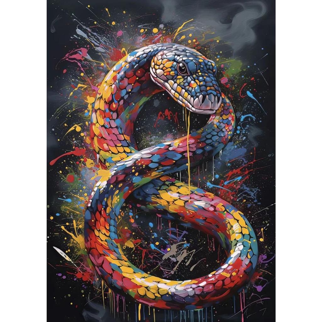 Klasyczna Abstrakcyjna Sztuka Ścienna ze Zwierzętami Wodnymi Rekin Lew Tygrys Plakat i Wydruk na Płótnie Dekoracja Salonu Sypialni Prezenty