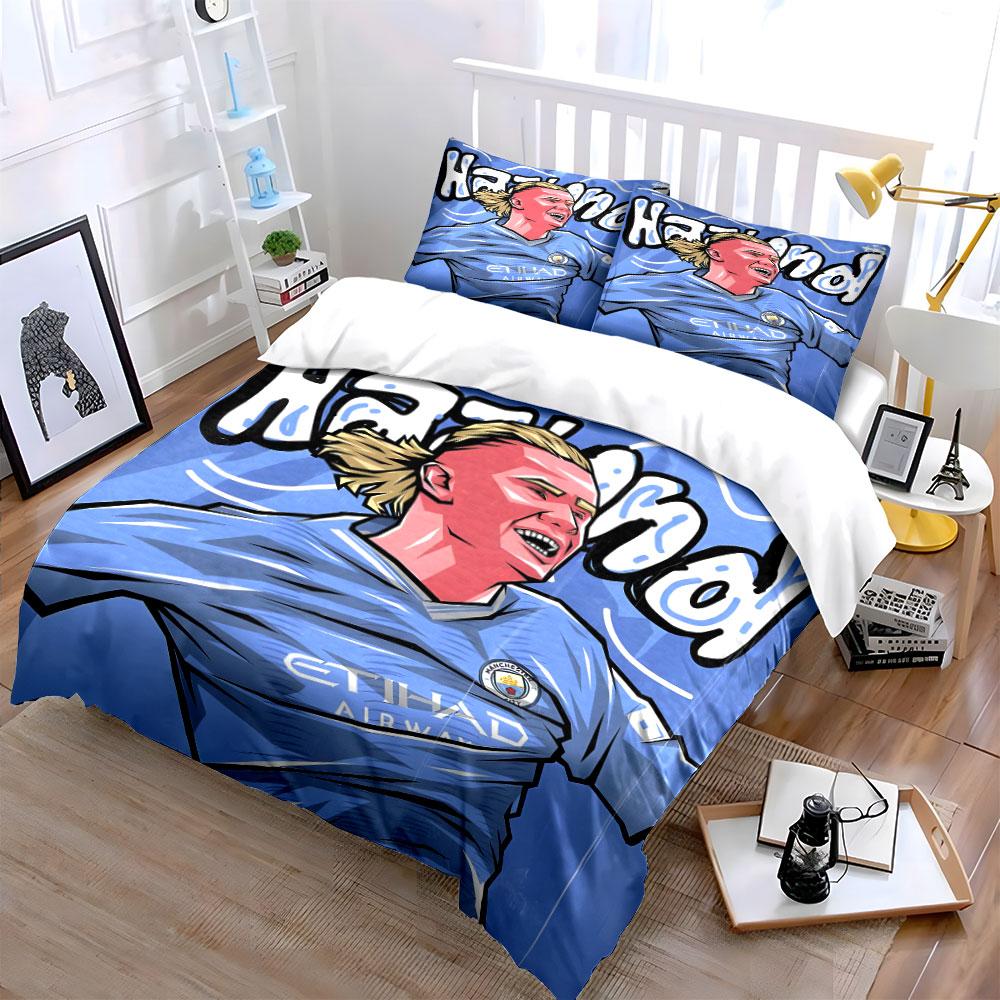 Football Player with Text. Bedding Sets Duvet Cover Sets Duvet Covers Pillowcases(1 * Duvet Cover 2 * Pillowcases Without Duvet Insert)