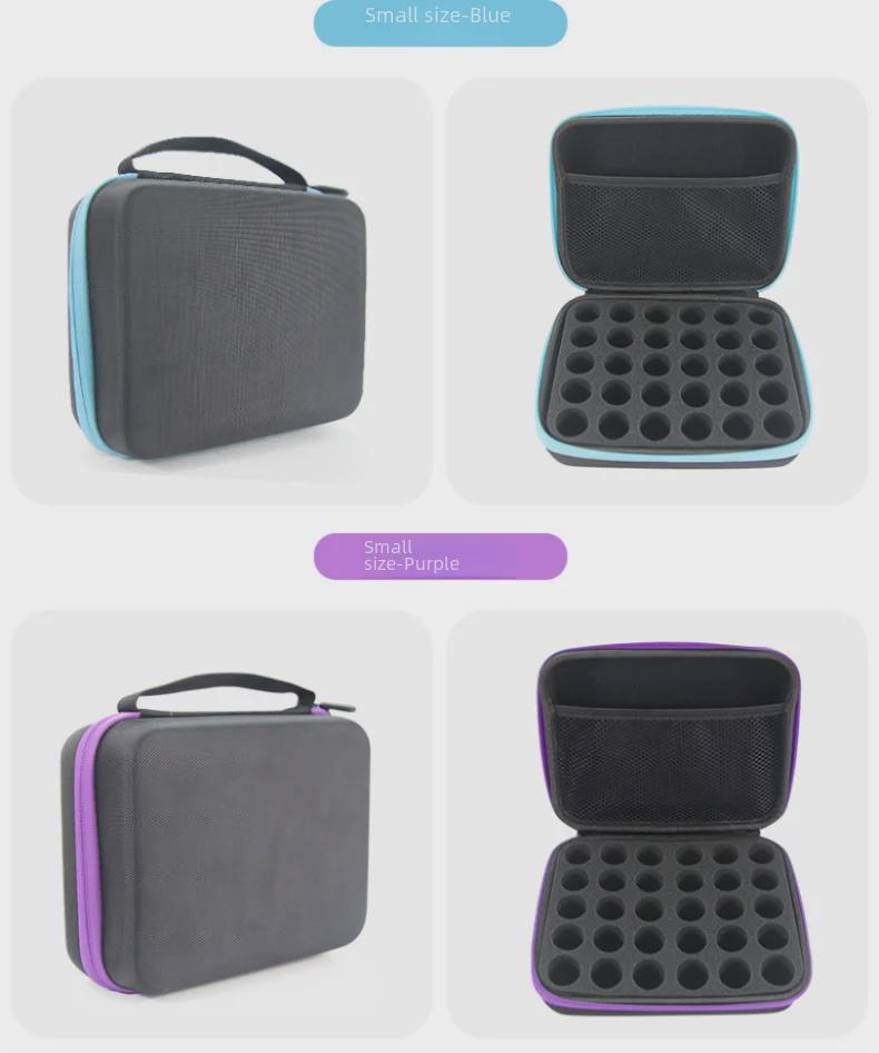 Portable EVA Essential Oil Bag - 30/60 Grid, 10ml Capacity, Shockproof, Hand-Held Storage Bag