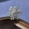 Sparkling Creative Snowflake Pin Rhinestone Zinc Zinc Alloy Zircon Badge  Anniversary