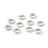 10 PCs Brass End Caps Bead Tip Double Hole Connector Round Rings End Caps For Necklace Bracelet Jewelry Making Accessory 9mm Dia