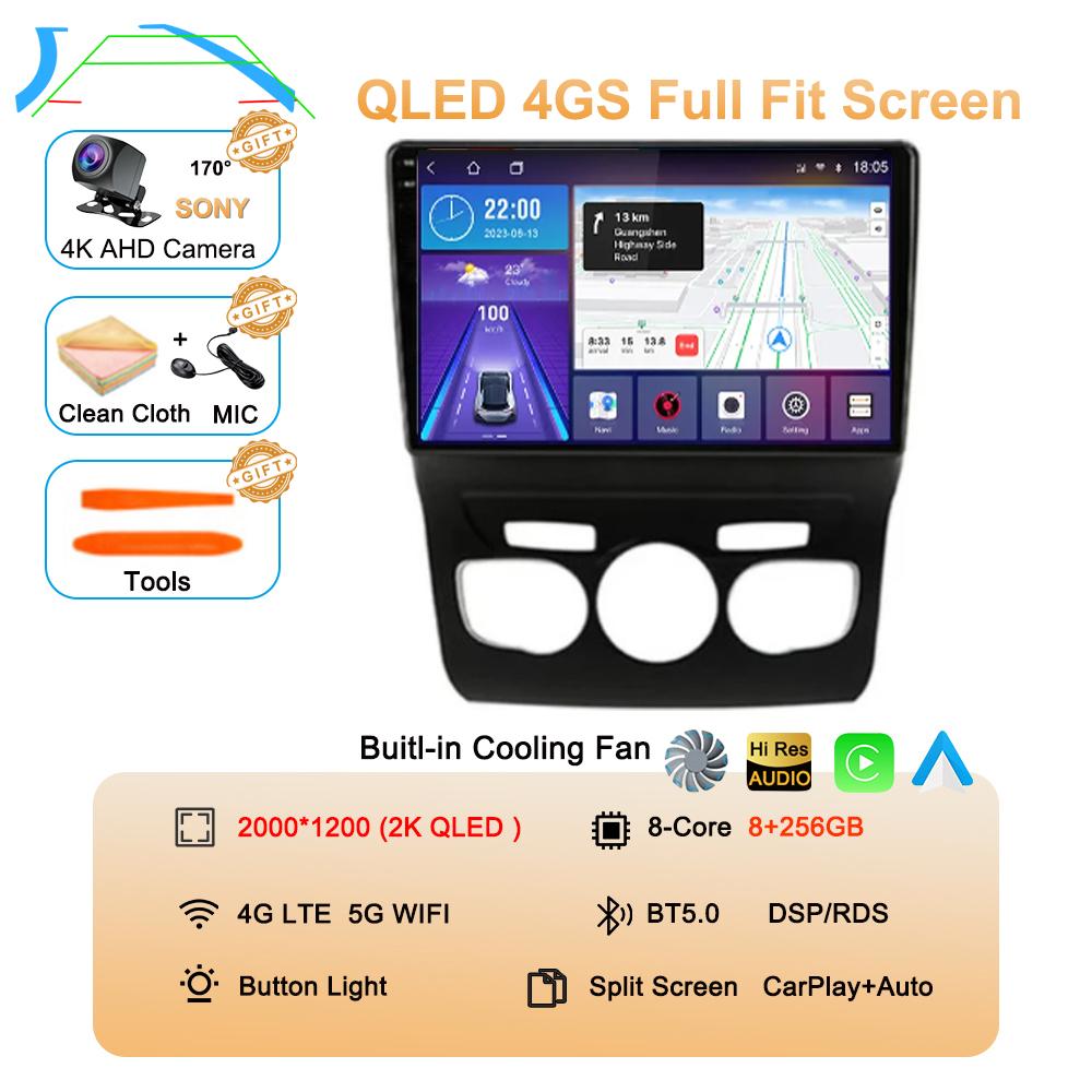 Android 14 Carplay DSP WIF+4G Radio Auto GPS Player Multimedia Pentru Citroen C4 C4L DS4 2013 2014 2015 2016 2017 Stereo Cameră 360