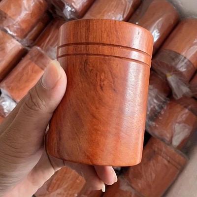 Multi Purpose Portable Tea Can, Bamboo Tube Sealed Can, Bamboo Barrel Candy Can (9.5x7.2cm)