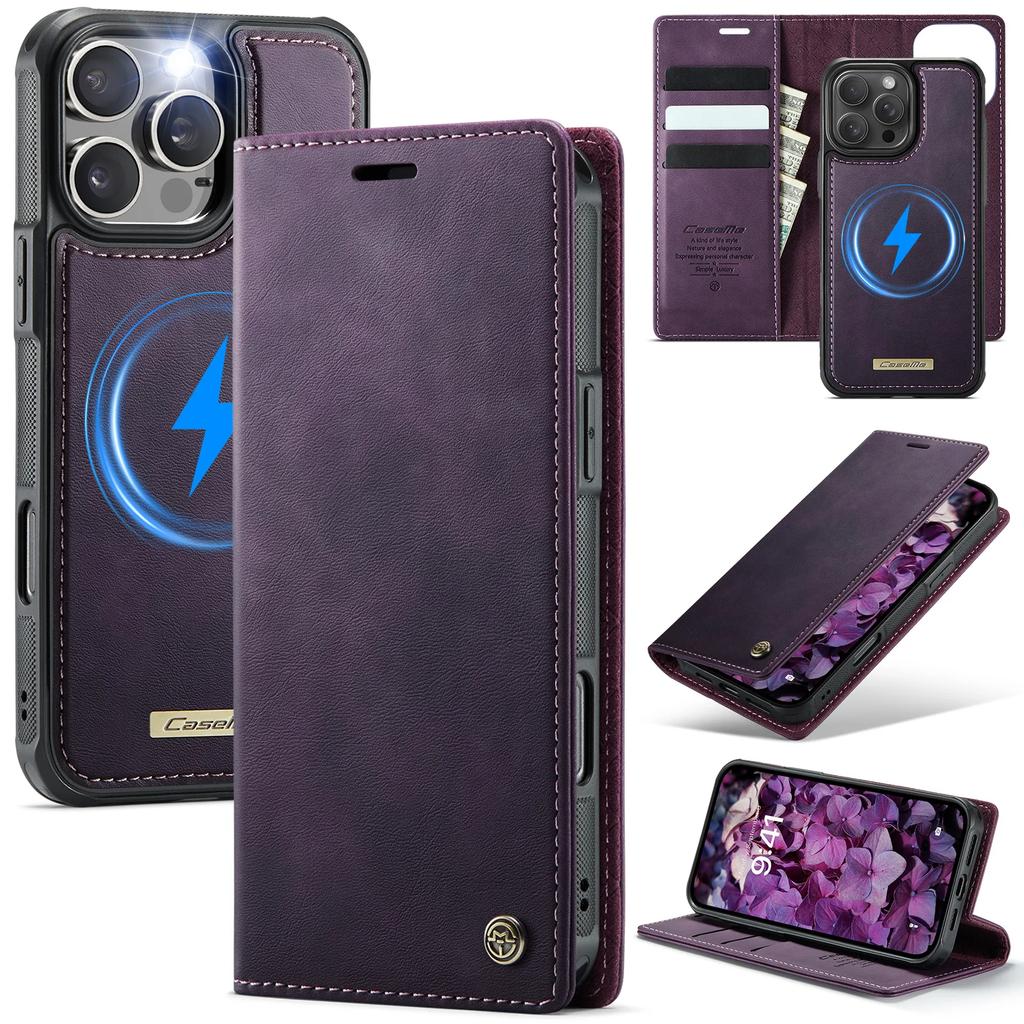2 in 1 Detachable Magnetic Flip Leather Case For iPhone 16 17 Pro Max Air 15 14 13 12 11 Pro Max Plus Card Solt Wallet Cover