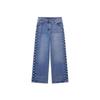 TAOP&ZA Women's Summer Fashion Rivet Denim Straight-Leg Pants