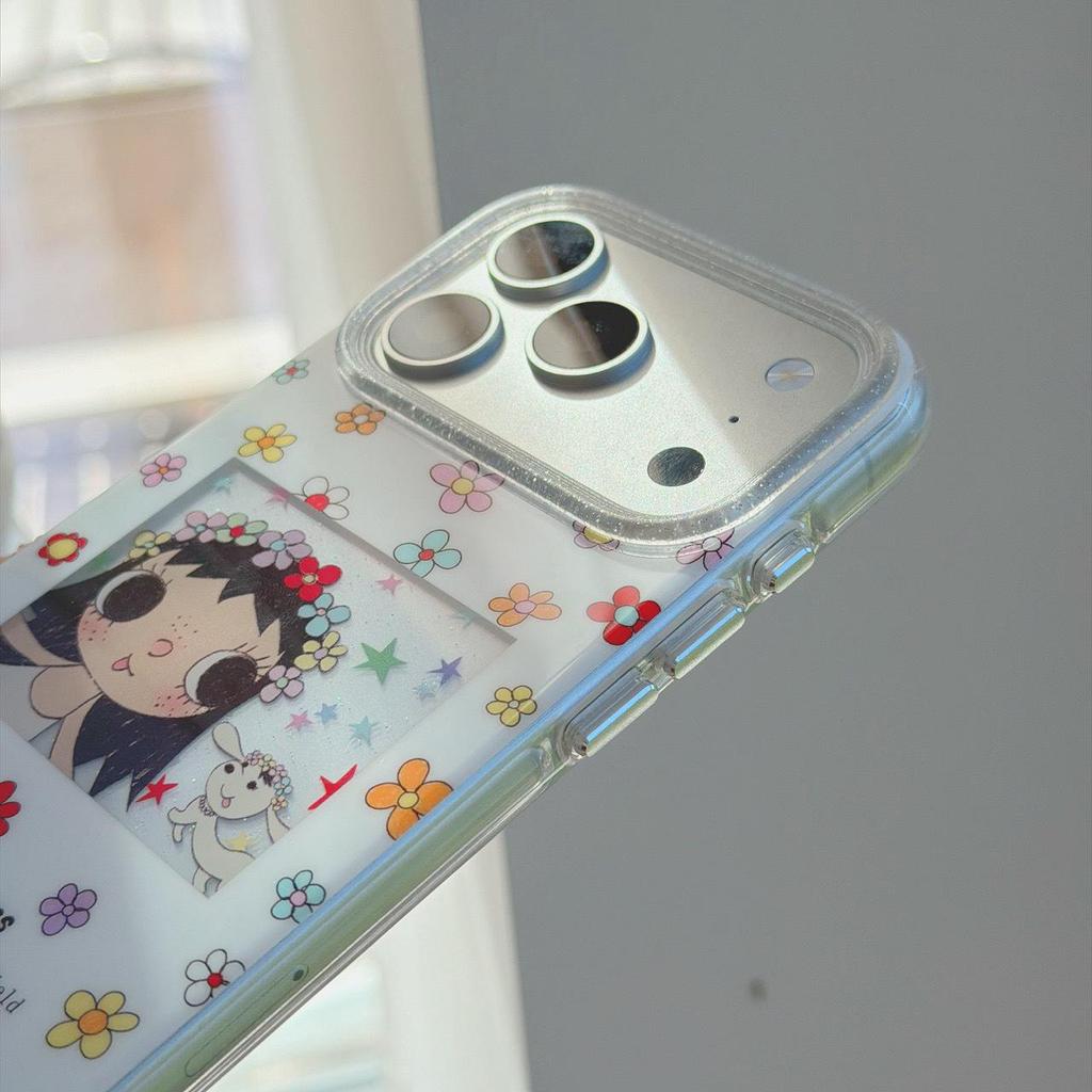 Anime Little Girl Flower iPhone 17 Pro Max Case - Anti-fall for Apple 16/15/14