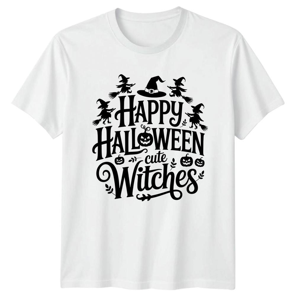 Happy Halloween Cute Witches Unisexs TShirt Witches Halloween Gift For Her S