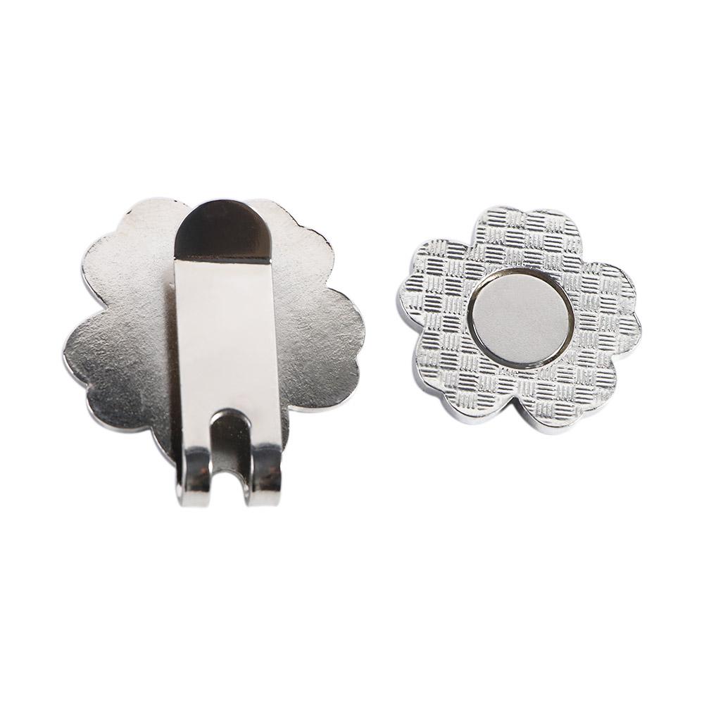 Aids Magnetic Golf Putting Alignment Ball Position Mark Hat Marker Pink Flower Golf Hat Clip
