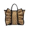 VITAFELICE Neoprene Frill Tote Bag for Women 2-Way (ubb-sp-0239) (Cork)
