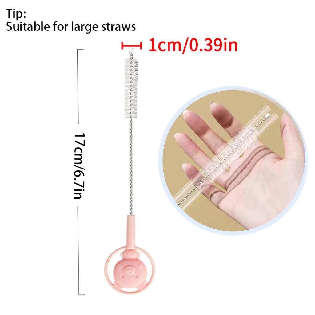 2PCS Cup Brush Cleaning Set Boutique Cardboard Set Bottle Brush Nipple Brush 360 Degree Stain Removal