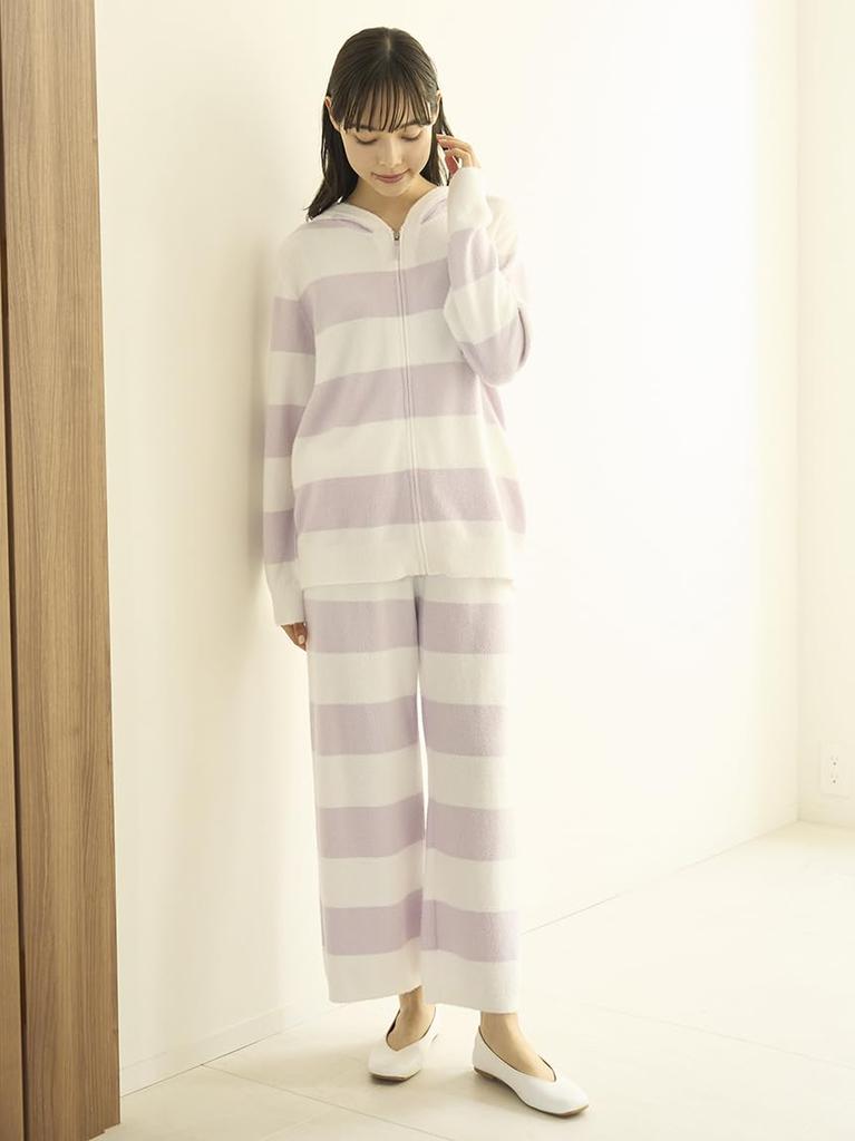 Gelato Pique Smoothie 2 Striped Long Pants PWNP254019LAVF