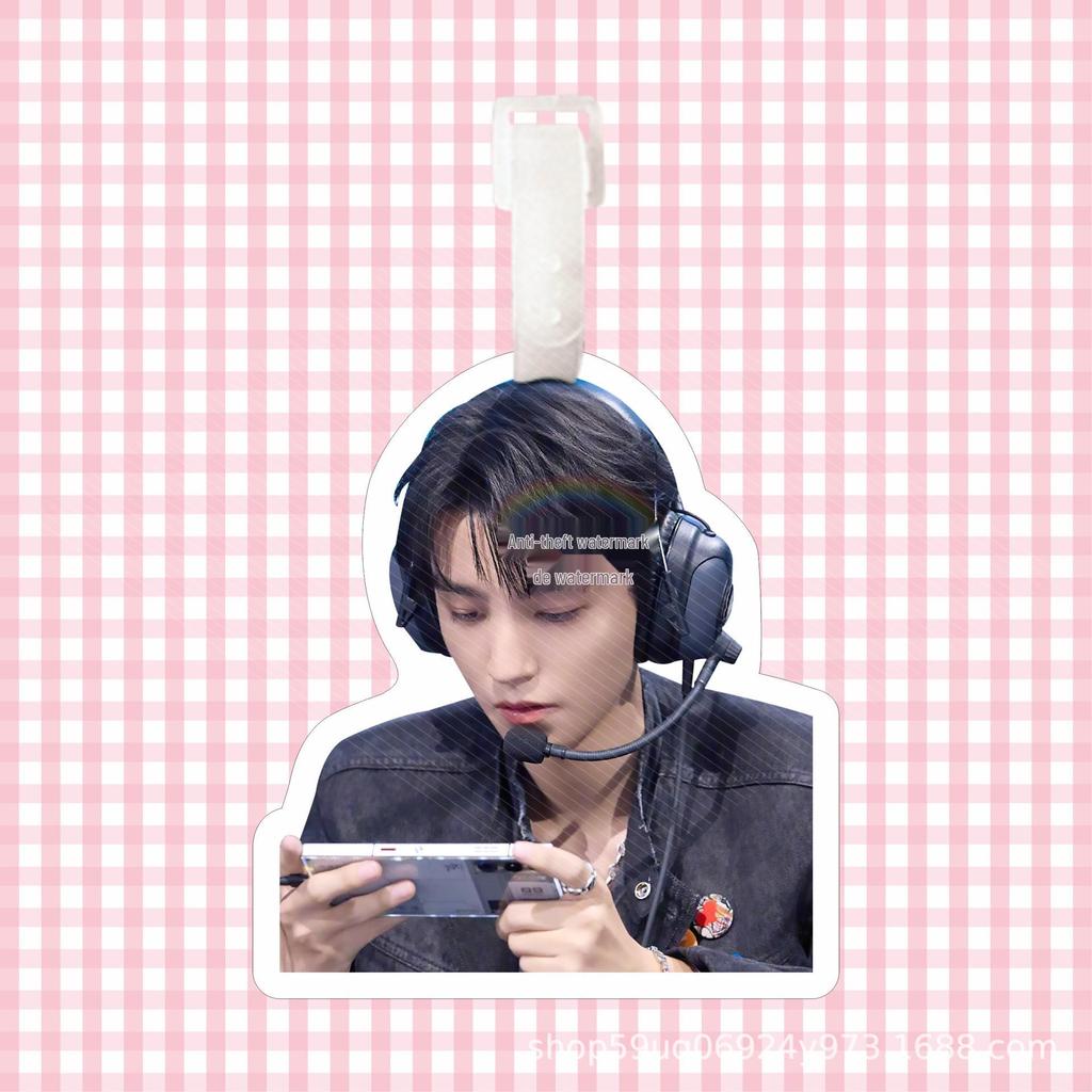 Wang Junkai Luggage Tag Backpack Pendant - Anti-Lost Key Chain and Travel Suitcase Ornament