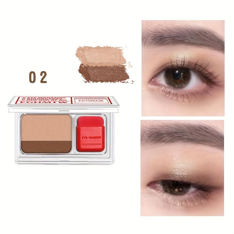 Quick Eyeshadow Color Mixing Disc Brush Easy To Apply Glitter Earth Brown Color Golden Brown Eyeshadow Palette