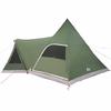 5 Person Teepee Tent with Roof Green 545 x 450 x 295 cm