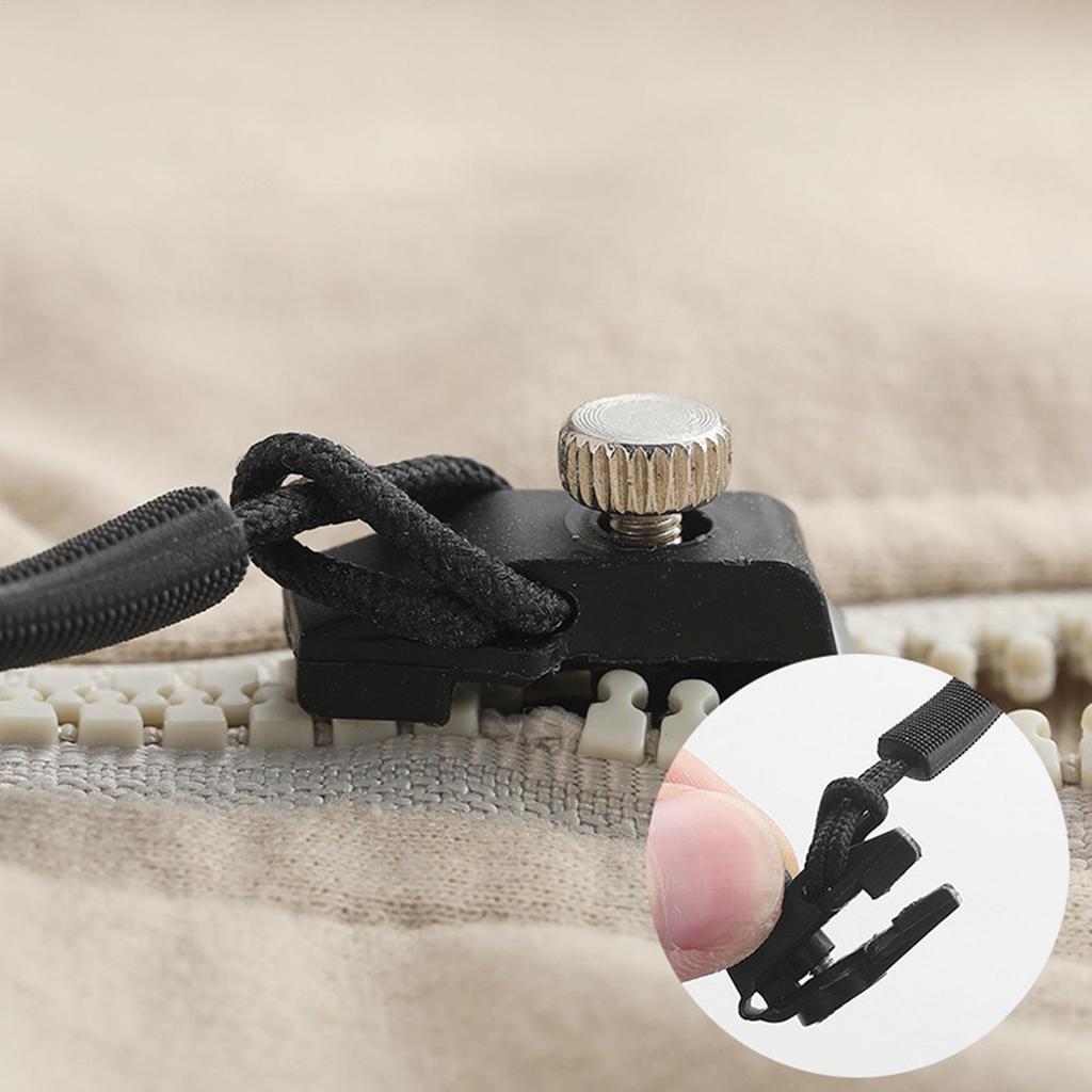 3-Piece Heavy Duty Detachable Luggage Slider Zipper Jacket Zipper Repair Kit Pull Replacement Kit For Coat Clothing Jeans Boot