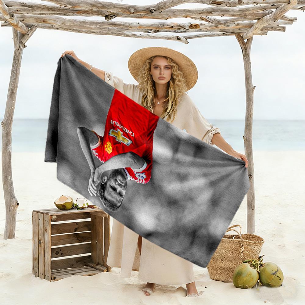 Manchester Celebration Beach Towel Super Soft Microfiber Quickdry Fabric Comfortable Lightweight