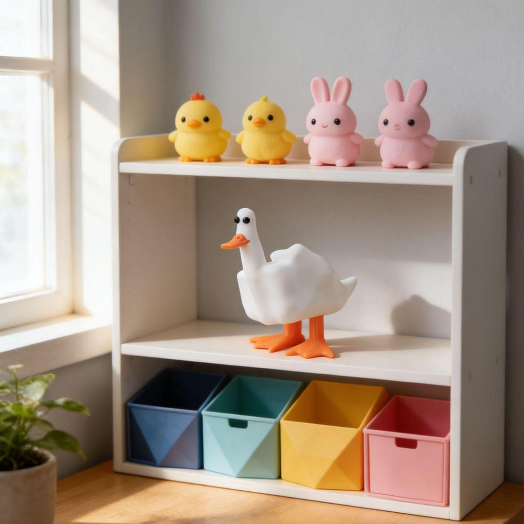 Creative Resin Middle Finger Duck Figurine – Unique Home & Garden Decor