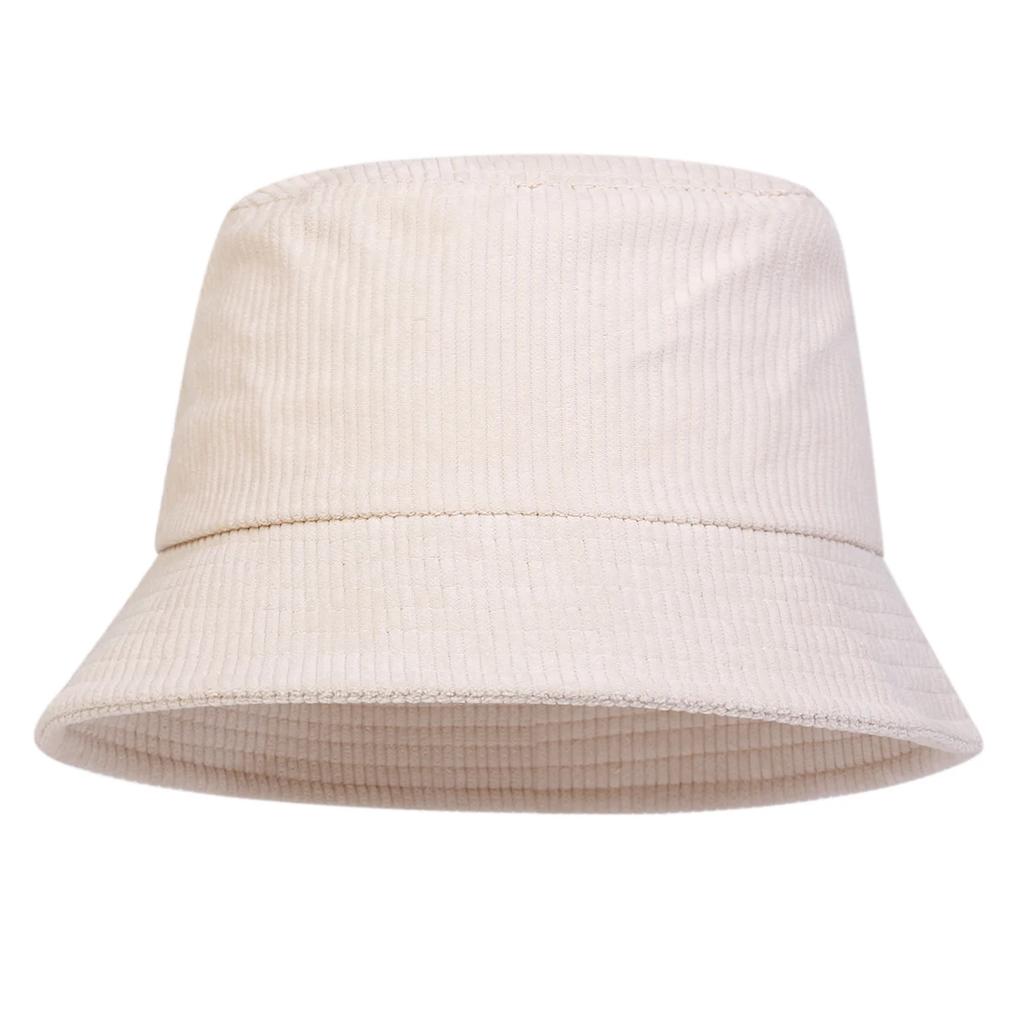 Fisherman Bucket Personality Corduroy Color Plain Solid Neutral Gender Women  Men For Caps Hats Fishermen Outdoor Casual Cap Sunscreen Hat