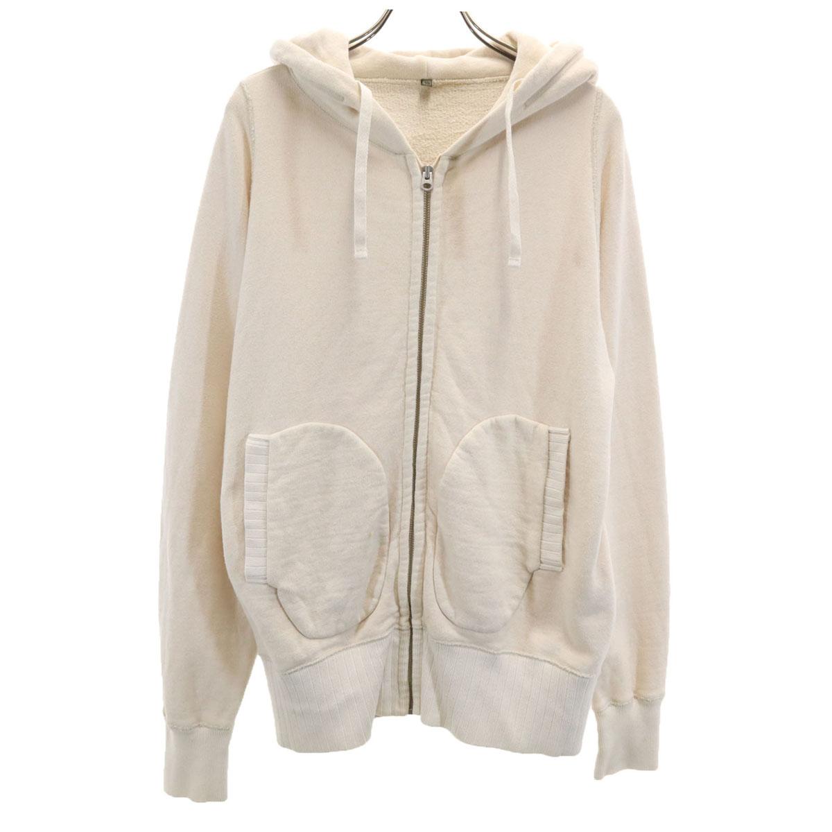 

Nigel Cabourn made in Japan Long sleeve sweat Zip hoodie 46 beige Men s Used